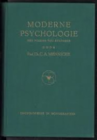 Image of Moderne Psychologie: Een Poging tot Synthese