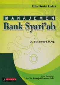 Image of Manajemen Bank Syari`ah