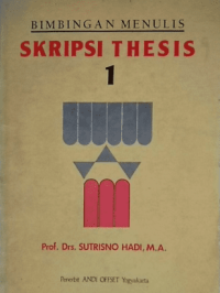 Image of Bimbingan Menulis Skripsi Thesis Jilid 1
