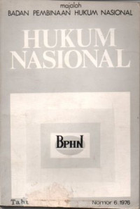 Image of Majalah Badan Pembinaan Hukum Nasional No. 6 Tahun 1976