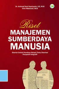 Image of Metodologi Penelitian Manajemen Sumber Daya Manusia