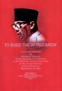 Image of To Build The World Anew