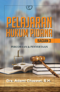 Image of Pelajaran Hukum Pidana Bagian 3